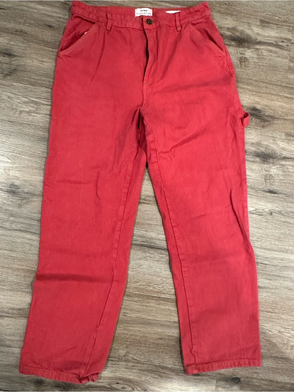 Cotton On Women's Red Boyfriend Jeans